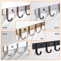 Punched clothes towel kitchen strong glue hook wall a row of wall space aluminum adhesive hook-free hanger bathroom