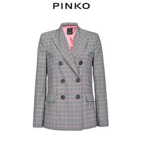 PINKO Womens Double Breasted Plain Blazer 1G14U17880