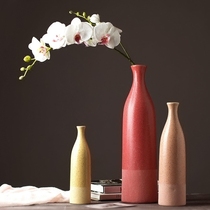 Dried Flower Vase ornaments creative European style handmade flower arrangement ceramic vase living room table soft decorations