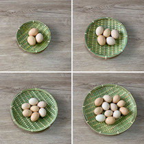 Creative Bamboo Products Bamboo-knitted small dustpan kitchen Home Milk Tea Shop Snack Hot Pot Dishes Fruit Dish Containing baskets Bamboo