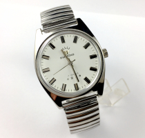 Original inventory Shanghai watch factory four large white steel diamond brand manual MECHANICAL WATCH DIAMETER 38MM ELASTIC band