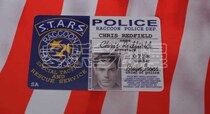 American Resident Evil series STARS card stickers STARS ID Chris PVC PET material