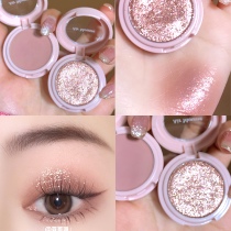 Etude Alice Hut house cherry blossom monochrome eye shadow cream BR404 light white peach Brown BR401 matte lying silkworm