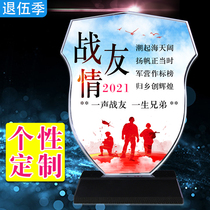 Veterans veterans military armed police souvenirs custom send comrades soldiers troops diy souvenir party ornaments