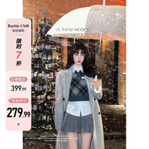 Aunt Barbie New Years Korean family The son of a great coat of clothing Winter thickened 2021 The new temperament is a long fur coat