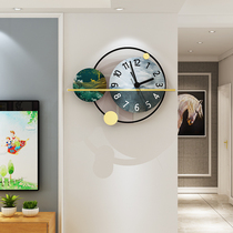 European fashion watch wall clock Living room Nordic light luxury personality creative clock Modern simple atmosphere silent hanging watch