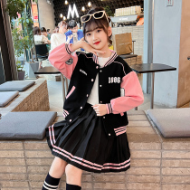 Girls dress autumn air baseball coat 2022 Spring and Autumn new model in big girls fashion autumn jacket tide