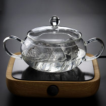 High temperature resistant glass pot tea cooking artifact with lid glass cooking tea bowl electric pottery disinfection pot dry brewing bowl kung fu tea set