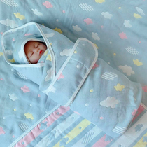 The delivery room bag was hugged by the year of the rat and the newborn baby cotton gauze spring and autumn thin cotton newborn wrap