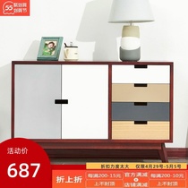 Nordic Bucket Cabinet Minimalist Modern Containing Cabinet Living Room Cabinet Drawer Bedroom