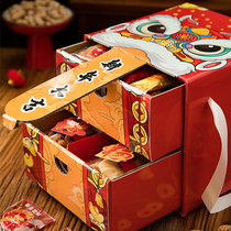 New Years gift box biscuit packaging box Tiger year 2022 years goods empty box Spring Festival New Snow Flower Crisp Candy Snacks Box
