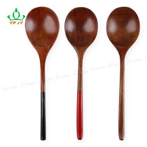 Household soup spoon long handle wooden wooden spoon spoon wood special stir-fry non-stick spatula shovel large Japanese resistant