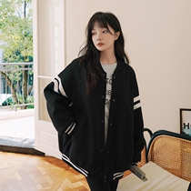 Baseball Uniform Oversize High Street Girl Superior French Fried Street Jacket Small Subs 2020 Burst small crowdsourced high waist blouses