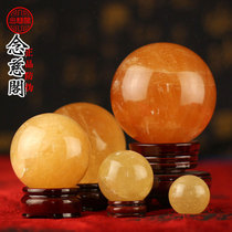 Citrine ball ornaments natural lucky Feng Shui ball living room transporter ball size home decoration