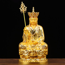 Ground Tibetan King Buddha Pure Bronze Cure Gold Home for Buddhist Tibetan BodhisattBodhisattva Living Room Buddhist Sant Pau Sankt Ping An Pendulum
