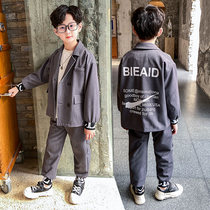 Boy Suit Spring Autumn Suit 2021 New Spring Clothing Children Sports Casual Boy Han Edition Child Clothes West Clothing Tide