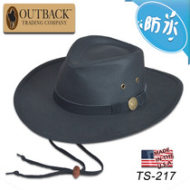 US imported OUTBACK new Western cotton oil cloth waterproof cowboy hat Western giant