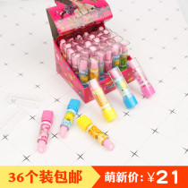 Creative lipstick eraser children reward primary school stationery prizes kindergarten students start small gifts