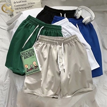 Mens big pants summer home 2021 New 5 points shorts trend loose niche beach casual beach pants