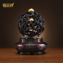 Copper Xinxiang Full copper nine turn Qian Kun Ding Home decoration Living room entrance office lucky opening gift ornament