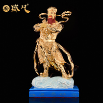 Taiwan Shengfan Tattoo Dragon King ornaments gilt bronze dragon god Dragon King home Buddhist painting