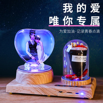 Creative crystal photo frame set up DIY wedding one or two anniversary souvenir Couple birthday gift album custom photo album