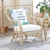 Real Rattan Chair Mesh Red Full Vines Casual Sofa Chair Carefree Chair Genuine Teng Lounge Nordic Wind Improvised Style Benches