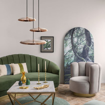 Nordic Triple Head Restaurant Bar Lamp Designer Extreme Jane Bedroom Bedside Background Wall LED Rose Gold Flying Saucer Pendant Lamp