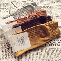 Full of five double days Korean personality cute fashion durable cotton socks pile socks autumn and winter womens socks