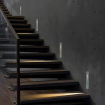 LED stair sensor light intelligent human body induction home aisle kick foot light embedded net red step light