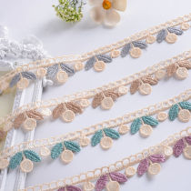 Small leaf curtain lace water soluble edge small edge sofa accessories decorative edge wide edge pillow edge embroidered edge