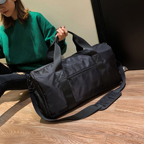 Tide brand new travel bag womens portable short-distance large-capacity Oxford cloth waterproof luggage bag mens gym sports bag