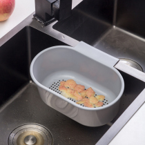 Kitchen sink drain basket wash basin kitchen waste wet garbage leftovers soup residue filter mesh sink rack