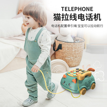 Childrens telephone toy mobile phone 1 year old 2 girl baby puzzle early education multifunctional baby simulation landline boy