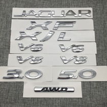 New Jaguar XJL XF V6 V8 3 0 5 0 modified car logo rear tail displacement label Fender side label car sticker