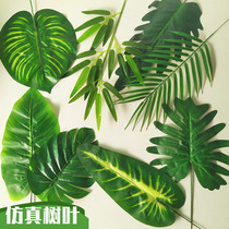 ins Nordic small fresh net red simulation green leaf decoration Kindergarten Huanchuang school wall area corner decoration