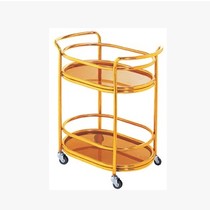  New wine tasting water cart 4S shop service cart Tea cart Snack cart Titanium gold wine water cart Mobile food delivery cart