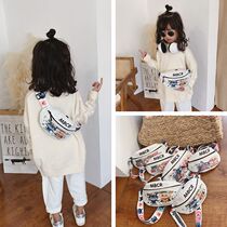 Children shoulder bag Breadman canvas running bag chest bag 2019 new fashion personality backpack for boys and girls tide bag