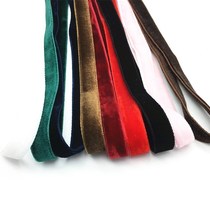 Ribbon flannel Burgundy ribbon suede Multi-color double-sided ribbon Neck ribbon Collar Ribbon Color plush velvet ribbon