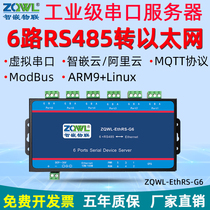 (Internet of Intellectual Eeds )6 server multi-channel RS485 to Teta module 485 grid port RJ45 multi-chute network communication industry level ModBusRTU TCP