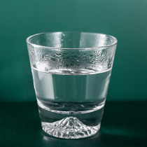Japan-style Fuji Mountain Cup Cherry Blossom Cup Creative Whisky Wine Glass Japan Snow Mountain Cup Home Glass Cold Drinks Cups