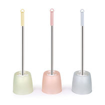 Toilet Brush Brush Suit Home Toilet Long Handle Clean Toilet Brush With Base Soft Hairbrush Dead Angle Round Head Hard Hair