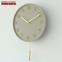 New wall clock Nordic simple modern creative living room 11 inch silent quartz clock fashion clock home clock