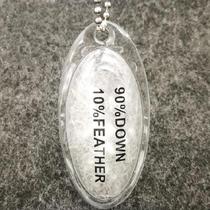 Sequin cotton label filled pompom down bag transparent ball bag general accessories spot PVC down tag bubble label