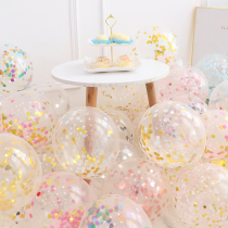 Net Red Paper Scraps Bright Sheet Metal Color Balloon Decoration Bar Get-togethers Adult Birthday Party Arranged Hotel Wedding