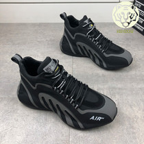 High Help shoes Mens Korean version breathable 2021 springtime Tide Cards Mens Shoes Trend European Station Hollowed-out 100 Hitch Sports Casual Shoes