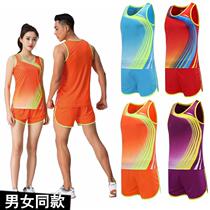 Tracksuit Suit Men And Women Summer High Body Cao Racing Suit Vest Short Run Sportswear Marathon Training Suit Customisation