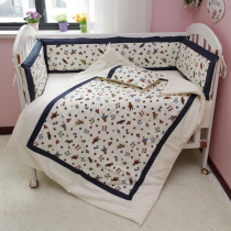 Lele mother private custom baby bed circumference Baby cotton removable and washable bedding set Bed by quilt