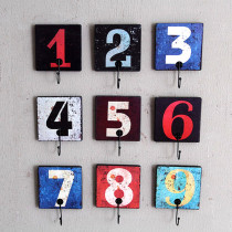 Childrens photography country retro old creative digital adhesive hook clothing shop clothes hat adhesive hook wall decoration Wall Wall Wall decoration