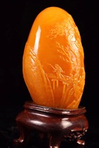 Laos Tianhuang crystal Fujian Shoushan Tianhuang frozen silk old mineral seal large decoration master work customization